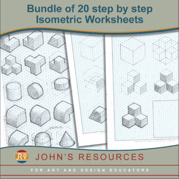 Preview of BUNDLE of 20 Student Sheets based on  “Isometric Solids Advanced sheet 1”