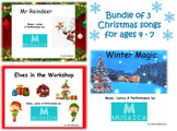BUNDLE of 3 Christmas songs for ages 4 - 7