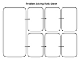 Pack of 4 behavior/problem solving mapping organizers!