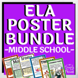 BUNDLE of 30+ MIDDLE SCHOOL Classroom Posters! Elements of