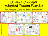 BUNDLE of 5 Science Concept Adapted Books for Autism Units