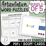 Articulation Activity Older Students Brain Teasers BOOM CA