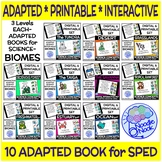 BUNDLE of DIGITAL and PRINTABLE Adapted Books for BIOMES i
