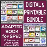 BUNDLE of DIGITAL and PRINTABLE Adapted Books for COLORS i