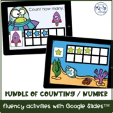 BUNDLE of Digital Counting & Number Fluency with Google Sl