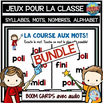 Preview of BUNDLE of French Boom Cards Games | Ensemble de jeux en français