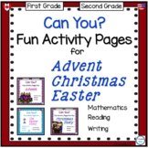 BUNDLE of Fun Math and Literacy Activity Pages for Advent,