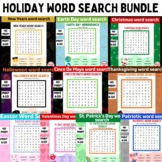 BUNDLE of 10 HOLIDAY Themed Word searches