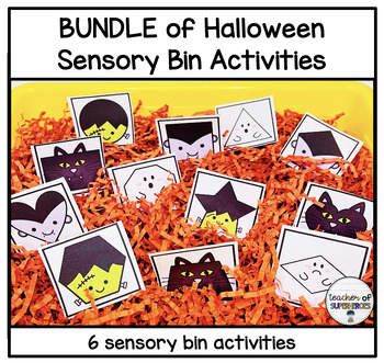 Preview of BUNDLE of Halloween Sensory Bin Activities for Preschool, Special Education