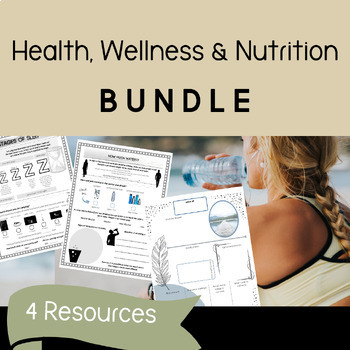 Preview of BUNDLE of Health Wellness and Nutrition Activities for Secondary PDF and Digital