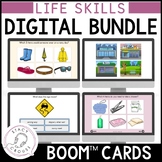 BUNDLE Life Skills Activities Functional Speech BOOM CARDS™
