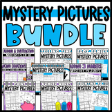 BUNDLE of Mystery Picture Math Worksheets: Addition, Count
