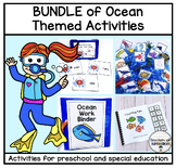 BUNDLE of Ocean Activities for Preschool, Kindergarten, Sp