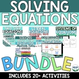 BUNDLE of Solving Equations Activities