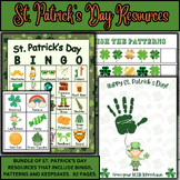 BUNDLE of St. Patrick's Day Resources - BINGO - Patterns -
