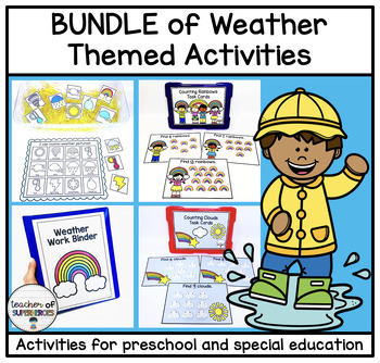 Preview of BUNDLE of Weather Activities for Preschool, Kindergarten, Special Education