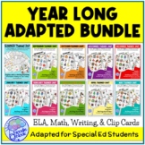 BUNDLE of Year Long Adapted Academics- 10 Monthly Themed U