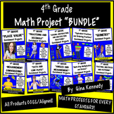 4th Grade Math Projects, Enrichment For the Entire Year!  BUNDLE! (Common Core)