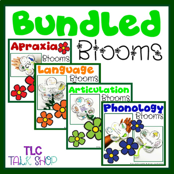 Preview of BUNDLED Blooms for Speech & Language Skills