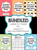 BUNDLED: Journey's First Grade Sight Word Bingo (Unit 1)