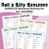 BUNDLED Roll a Silly Sentence: Speech Therapy Activity