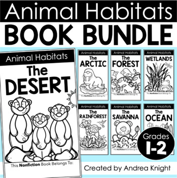 Habitats and Animal Habitats Flip Books - Science Reading Activities