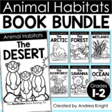 Animal Habitats Book BUNDLE - Set of 7 Interactive Science