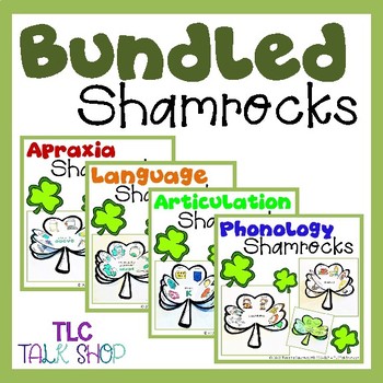 Preview of BUNDLED Shamrocks: Speech and Language Crafts