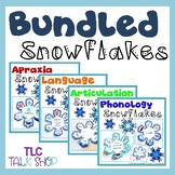 BUNDLED Snowflakes: Speech & Language Snowflake Crafts