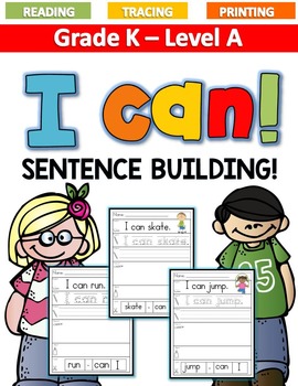 Preview of ***BUNDLE!***Sentence Building Level A Distance Learning