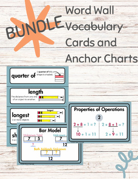 Preview of BUNDLE_Math Vocab and Anchor Charts