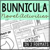 BUNNICULA Novel Study Unit Activities | Book Report Project