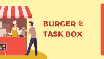 Preview of BURGER TASK BOX