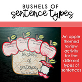 BUSHELS of Sentences Types - 3rd & 4th Grade Grammar Review