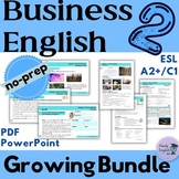 BUSINESS ENGLISH ESL growing bundle vocabulary speaking reading
