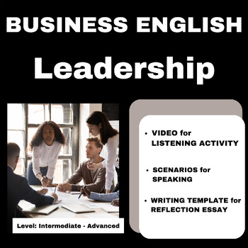 Preview of Business English: Leadership - Lesson Plan