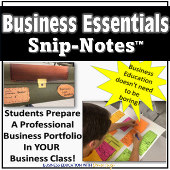 Preview of INTRO TO BUSINESS (ESSENTIALS) Course - Note Taking Graphic Organizers