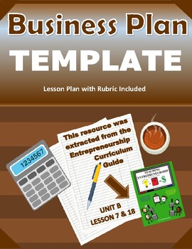 Preview of REAL WORLD LIFE SKILLS BUSINESS PLAN TEMPLATE LESSON FOR ENTREPRENEURSHIP