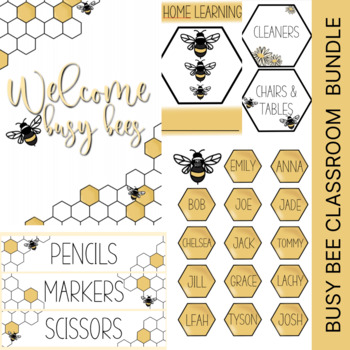 BEE Themed Classroom Decor Bundle