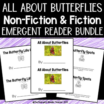 Preview of All About Butterflies: Emergent Reader Book Bundle