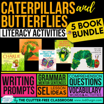 Preview of BUTTERFLY AND CATERPILLAR READ ALOUD ACTIVITIES spring picture book companions