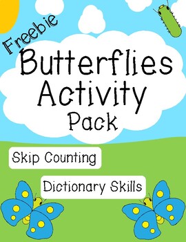 Preview of Dictionary Skills & Skip Counting by 5's and 2's Math & Language Arts Freebie