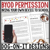 BYOD Bring Your Own Device Permission Slip Editable