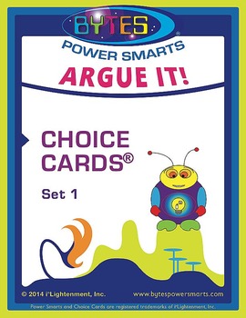 Preview of Multiple Intelligences: ARGUE IT! CHOICE CARDS® - SET 1