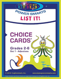 Multiple Intelligences: LIST IT! CHOICE CARDS® - ADJECTIVE