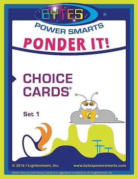 Preview of Multiple Intelligences:  PONDER IT! CHOICE CARDS® - SET 1