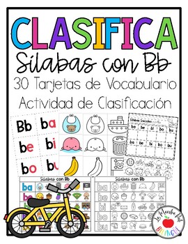 Ba Be Bi Bo Bu Actividad De Clasificacion By La Maestra Pati Bilingue