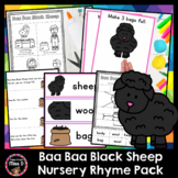 Baa Baa Black Sheep Nursery Rhyme Activities