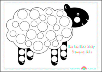 Baa Baa Black Sheep Preschool Craft - Pre-K Printable Fun