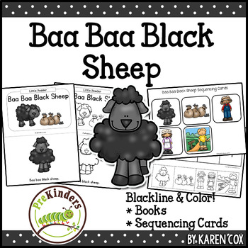 Preview of Baa Baa Black Sheep Books & Sequencing Cards